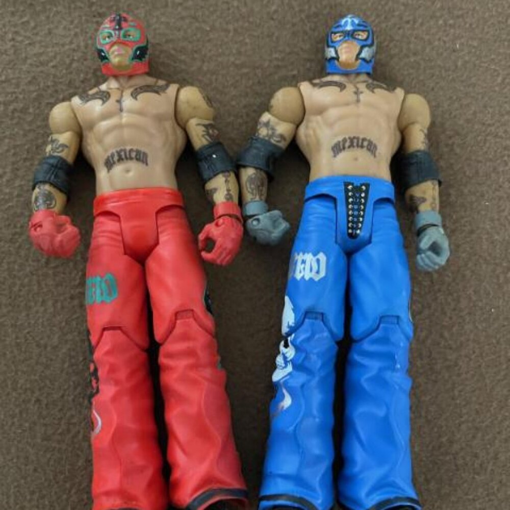 WWE WRESTLING ACTION FIGURE SET "REY MYSTERIO 619"